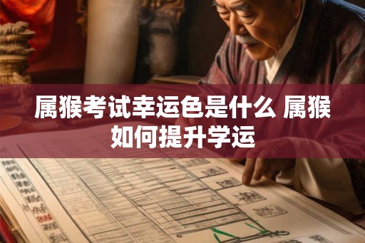 属猴考试幸运色是什么 属猴如何提升学运