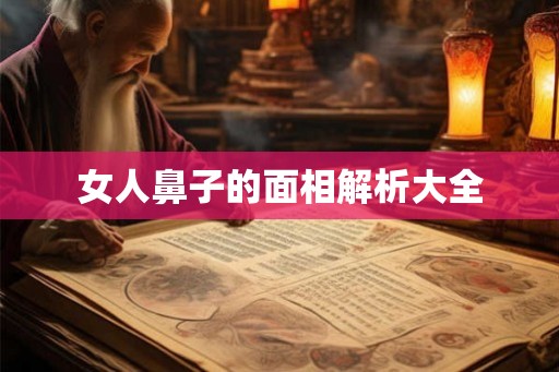 女人鼻子的面相解析大全 女人鼻子的面相解析大全