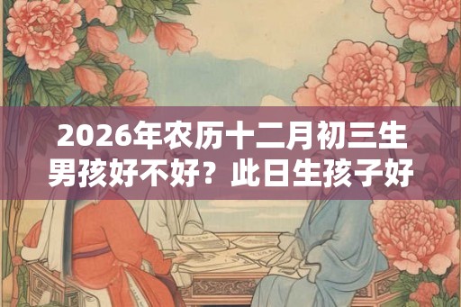 2026年农历十二月初三生男孩好不好?此日生孩子好不好? 2026年农历十二月初三生男孩好不好?此日生孩子好不好?