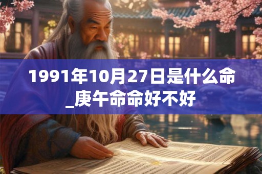 1991年10月27日是什么命_庚午命命好不好