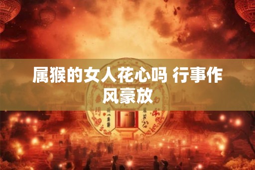 属猴的女人花心吗 行事作风豪放 属猴的女人花心吗 行事作风豪放