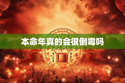 本命年真的会很倒霉吗