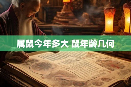 属鼠今年多大 鼠年龄几何