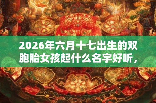 2026年六月十七出生的双胞胎女孩起什么名字好听,五行属什么 2026年六月十七出生的双胞胎女孩起什么名字好听,五行属什么