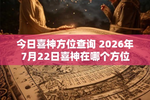 今日喜神方位查询 2026年7月22日喜神在哪个方位