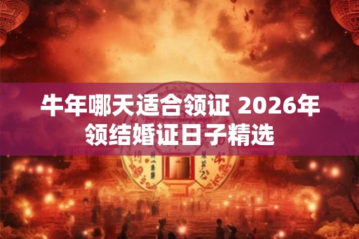 牛年哪天适合领证 2026年领结婚证日子精选 牛年哪天适合领证 2026年领结婚证日子精选