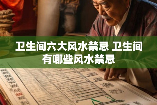 卫生间六大风水禁忌 卫生间有哪些风水禁忌