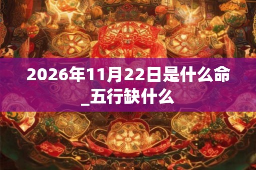 2026年11月22日是什么命_五行缺什么