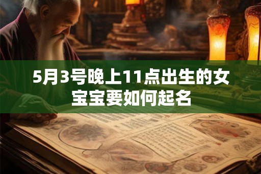 5月3号晚上11点出生的女宝宝要如何起名