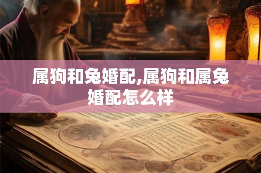 属狗和兔婚配,属狗和属兔婚配怎么样