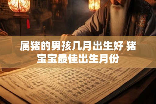 属猪的男孩几月出生好 猪宝宝最佳出生月份