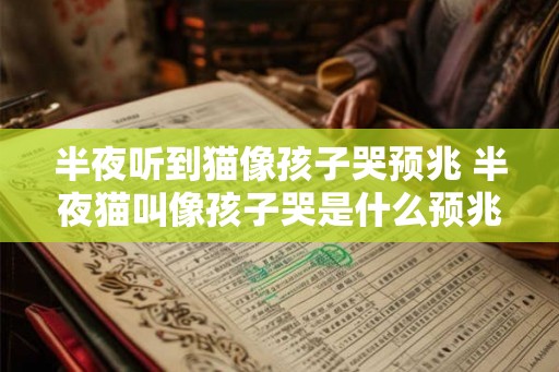 半夜听到猫像孩子哭预兆 半夜猫叫像孩子哭是什么预兆