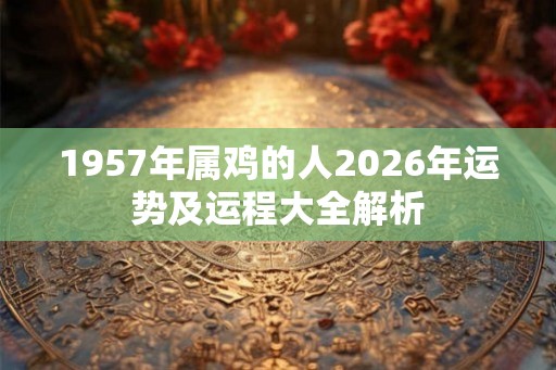 1957年属鸡的人2026年运势及运程大全解析