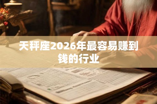 天秤座2026年最容易赚到钱的行业