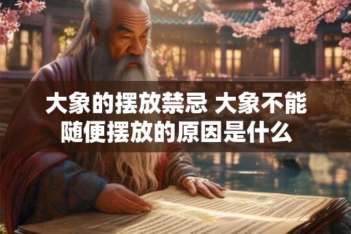 大象的摆放禁忌 大象不能随便摆放的原因是什么