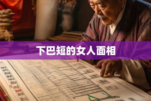 下巴短的女人面相