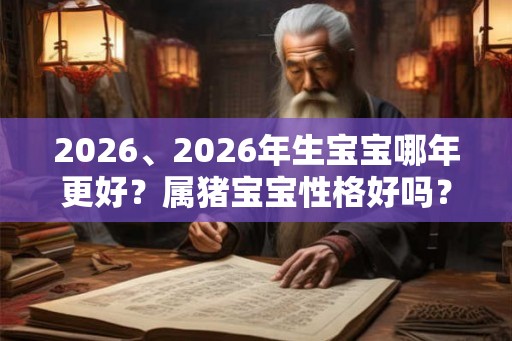 2026、2026年生宝宝哪年更好？属猪宝宝性格好吗？