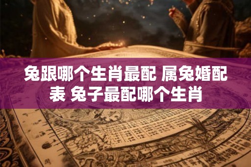 兔跟哪个生肖最配 属兔婚配表 兔子最配哪个生肖