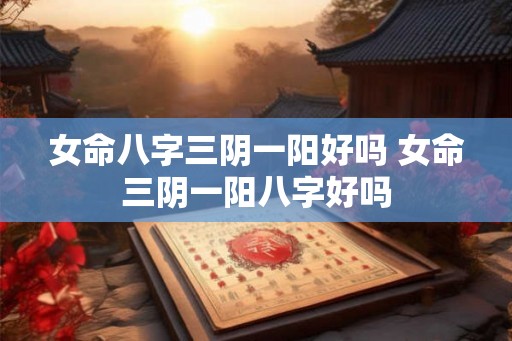 女命八字三阴一阳好吗 女命三阴一阳八字好吗