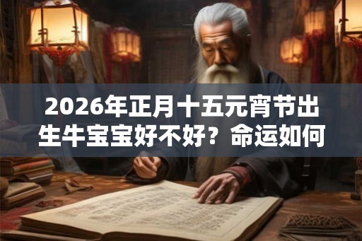 2026年正月十五元宵节出生牛宝宝好不好?命运如何? 2026年正月十五元宵节出生牛宝宝好不好?命运如何?