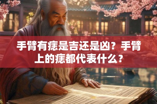 手臂有痣是吉还是凶？手臂上的痣都代表什么？