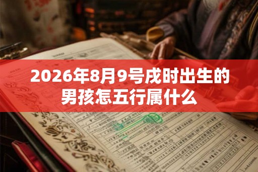 2026年8月9号戌时出生的男孩怎五行属什么