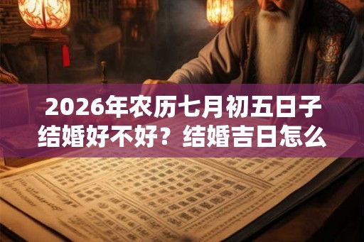 2026年农历七月初五日子结婚好不好？结婚吉日怎么看？