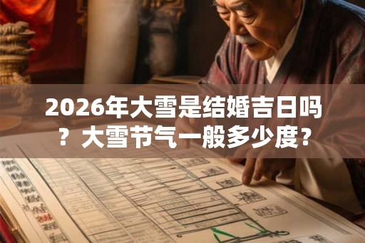 2026年大雪是结婚吉日吗?大雪节气一般多少度? 2026年大雪是结婚吉日吗?大雪节气一般多少度?