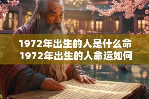 1972年出生的人是什么命 1972年出生的人命运如何 1972年出生的人是什么命 1972年出生的人命运如何