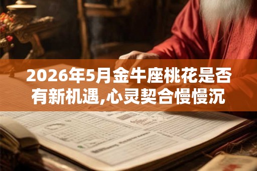 2026年5月金牛座桃花是否有新机遇,心灵契合慢慢沉沦