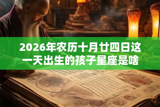 2026年农历十月廿四日这一天出生的孩子星座是啥