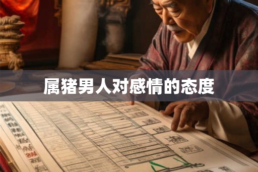 属猪男人对感情的态度 属猪男人对感情的态度