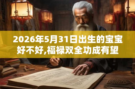 2026年5月31日出生的宝宝好不好,福禄双全功成有望 2026年5月31日出生的宝宝好不好,福禄双全功成有望