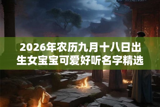 2026年农历九月十八日出生女宝宝可爱好听名字精选