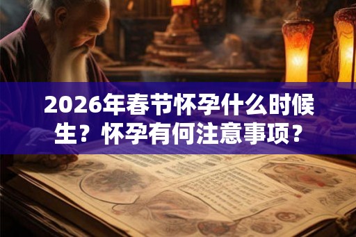 2026年春节怀孕什么时候生?怀孕有何注意事项? 2026年春节怀孕什么时候生?怀孕有何注意事项?