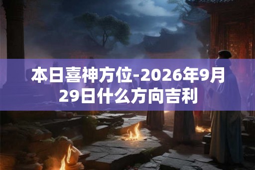 本日喜神方位-2026年9月29日什么方向吉利