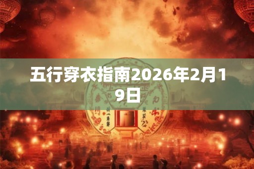 五行穿衣指南2026年2月19日
