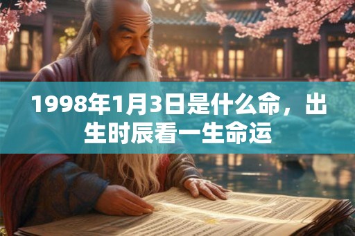 1998年1月3日是什么命,出生时辰看一生命运 1998年1月3日是什么命,出生时辰看一生命运