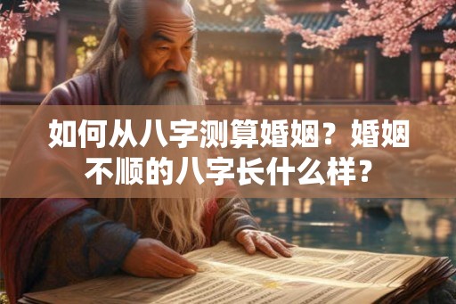 如何从八字测算婚姻？婚姻不顺的八字长什么样？