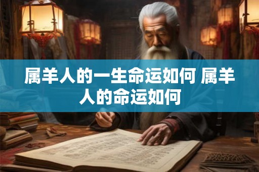 属羊人的一生命运如何 属羊人的命运如何
