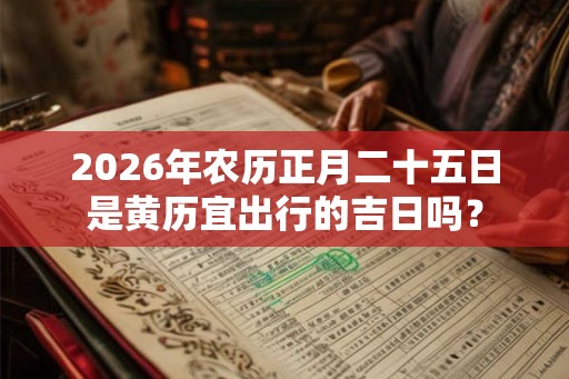2026年农历正月二十五日是黄历宜出行的吉日吗？