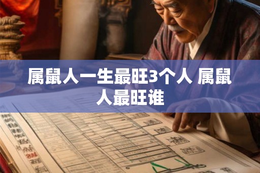 属鼠人一生最旺3个人 属鼠人最旺谁