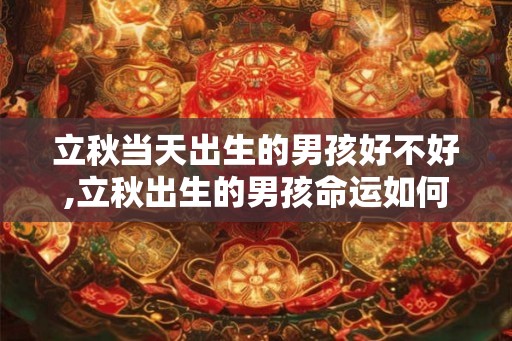 立秋当天出生的男孩好不好,立秋出生的男孩命运如何