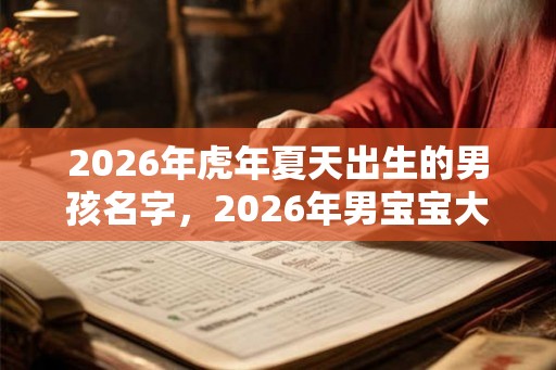 2026年虎年夏天出生的男孩名字，2026年男宝宝大气名字