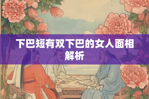 下巴短有双下巴的女人面相解析