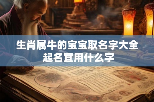 生肖属牛的宝宝取名字大全 起名宜用什么字 生肖属牛的宝宝取名字大全 起名宜用什么字