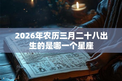 2026年农历三月二十八出生的是哪一个星座 2026年农历三月二十八出生的是哪一个星座