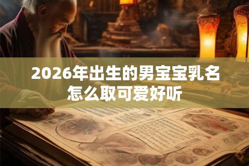 2026年出生的男宝宝乳名怎么取可爱好听