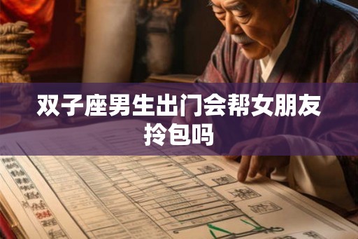 双子座男生出门会帮女朋友拎包吗