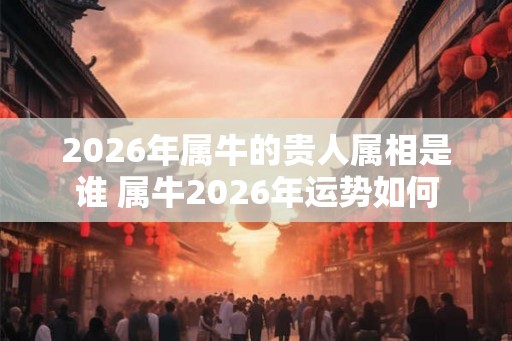 2026年属牛的贵人属相是谁 属牛2026年运势如何